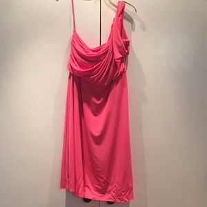 Ann Taylor jersey one shoulder dress